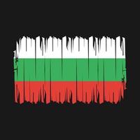 vector de pincel de bandera de bulgaria