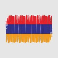 vector de pincel de bandera de armenia