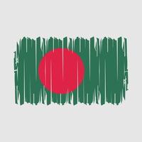 vector de pincel de bandera de bangladesh