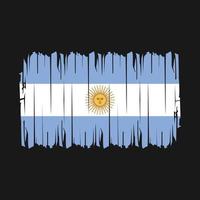 vector de pincel de bandera argentina