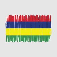 Mauritius Flag Brush Vector