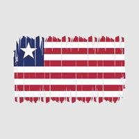 Liberia Flag Brush Vector