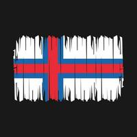 Faroe Islands Flag Brush Vector