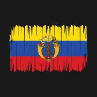 Colombia Flag Brush Vector