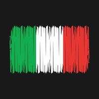 Ilustración de vector de pincel de bandera de Italia