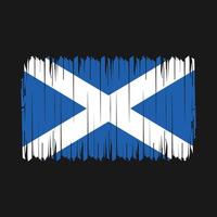 Scotland Flag Brush Vector Illustration