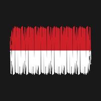 Monaco Flag Brush Vector Illustration