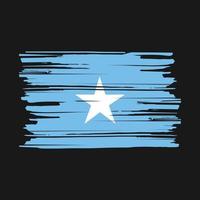 cepillo de bandera de somalia vector