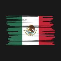 Mexico Flag Brush vector