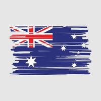 cepillo de bandera de australia vector