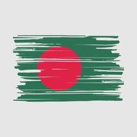 Bangladesh Flag Brush vector