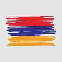 Armenia Flag Brush vector