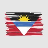 Antigua Flag Brush vector