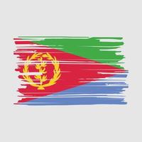 cepillo de bandera de eritrea vector