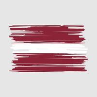 Latvia Flag Brush vector