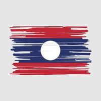 cepillo de la bandera de laos vector