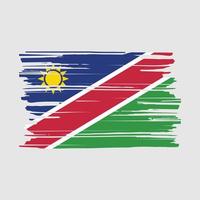 cepillo de bandera de namibia vector