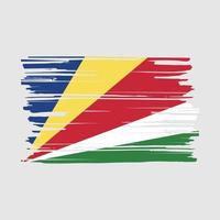 Seychelles Flag Brush vector