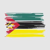 Mozambique Flag Brush vector