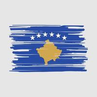 Kosovo Flag Brush vector