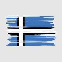 Estonia Flag Brush vector