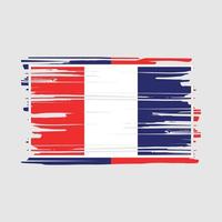 France Flag Brush vector