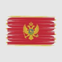 vector de bandera de montenegro