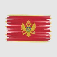 Montenegro Flag Vector