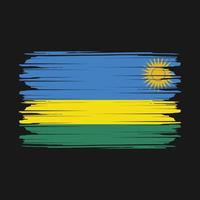 vector de bandera de ruanda