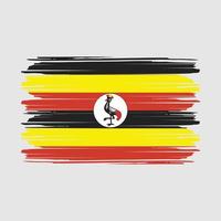 vector de bandera de uganda