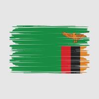 vector de bandera de zambia