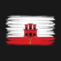 vector de bandera de gibraltar