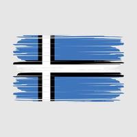 vector de bandera de estonia