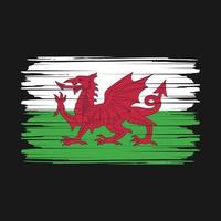 Wales Flag Vector