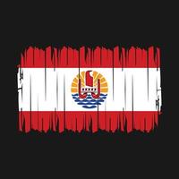 vector de pincel de bandera de polinesia francesa