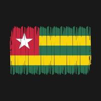Togo Flag Brush Vector Illustration