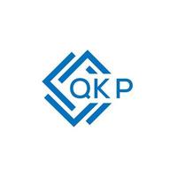 QKP letter logo design on white background. QKP creative circle letter logo concept. QKP letter design. vector