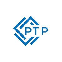 ptp letra logo diseño en blanco antecedentes. ptp creativo circulo letra logo concepto. ptp letra diseño. vector