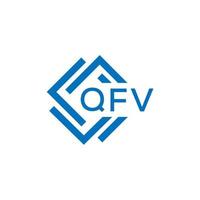 qfv letra logo diseño en blanco antecedentes. qfv creativo circulo letra logo concepto. qfv letra diseño. vector