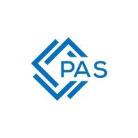 .PAS letter logo design on white background. PAS creative circle letter logo concept. PAS letter design. vector