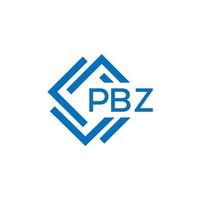 PBZ letter logo design on white background. PBZ creative circle letter logo concept. PBZ letter design. vector