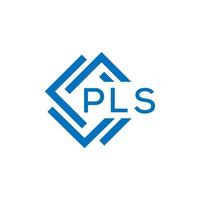 PLS letter logo design on white background. PLS creative circle letter logo concept. PLS letter design. vector