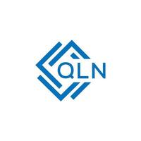 QLN letter logo design on white background. QLN creative circle letter logo concept. QLN letter design. vector