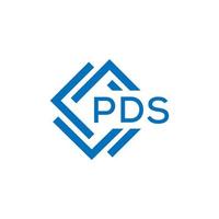 PDS letter logo design on white background. PDS creative circle letter logo concept. PDS letter design. vector