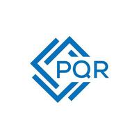 PQR letter logo design on white background. PQR creative circle letter logo concept. PQR letter design. vector