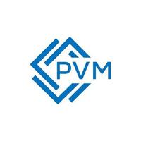 pvm letra logo diseño en blanco antecedentes. pvm creativo circulo letra logo concepto. pvm letra diseño. vector