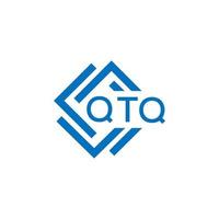 QTQ letter logo design on white background. QTQ creative circle letter logo concept. QTQ letter design. vector