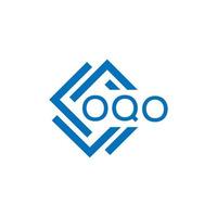 OQO letter logo design on white background. OQO creative circle letter logo concept. OQO letter design. vector