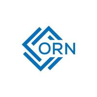 ORN letter logo design on white background. ORN creative circle letter logo concept. ORN letter design. vector