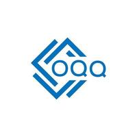 oqq letra logo diseño en blanco antecedentes. oqq creativo circulo letra logo concepto. oqq letra diseño. vector